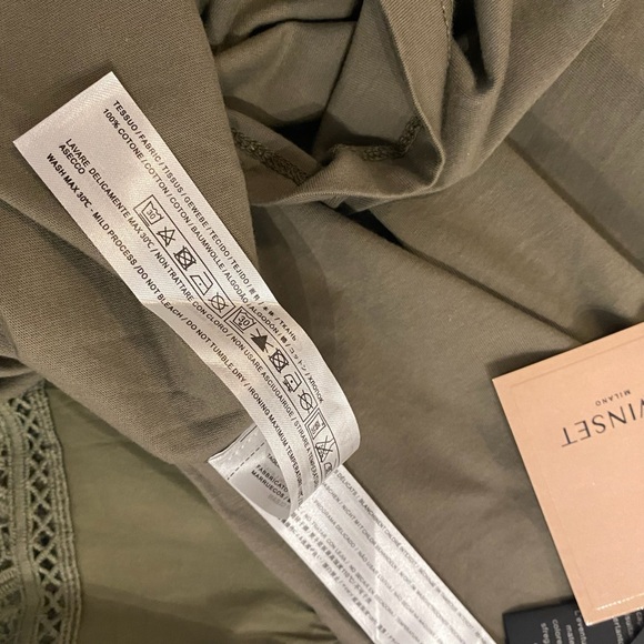 TWINSET Ruffle-Sleeve Blouse from Twin-Set - Green Size XS NWT - Picture 8 of 9